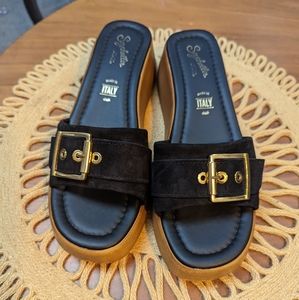 NWOT by - Anthropology Seychelles Platform Sandals